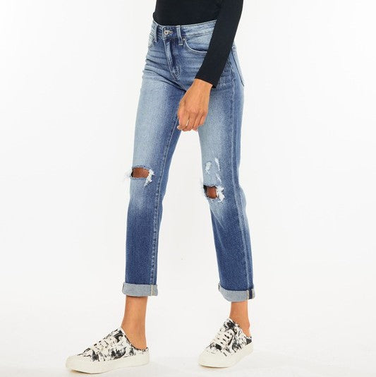 Kan Can Double Knee Distressed Denim